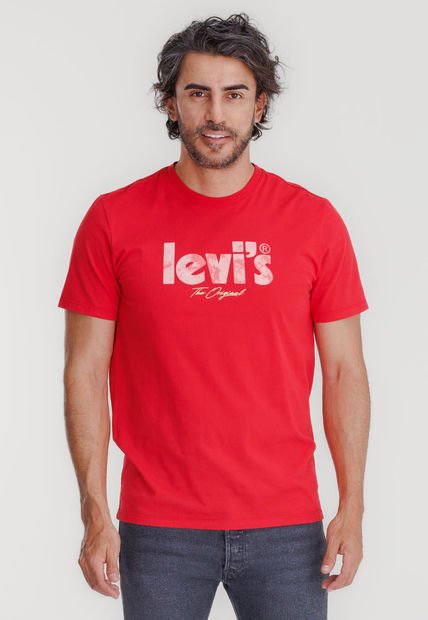 Camiseta Rojo-Blanco-Beige Levi's