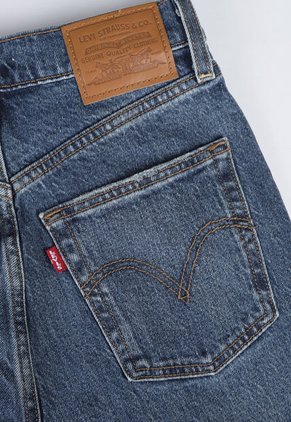 Jean Levi's Ribcage Straight Ankle Fit índigo Medio