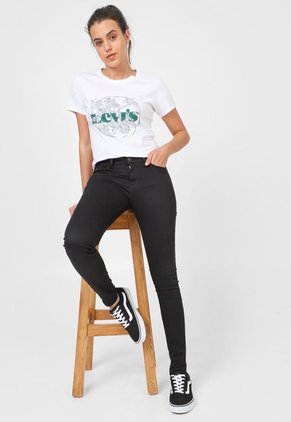 Jean Levi's 710 Super Skinny Fit Negro
