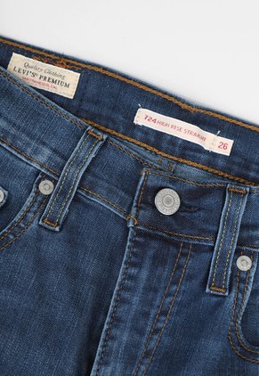 Jean Levi's 724 Straight Fit Índigo Medio