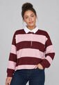 Camiseta Manga Larga Levi's Reeinie Rugby Rosa de Levis