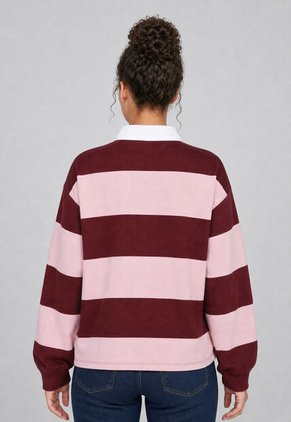 Camiseta Manga Larga Levi's Reeinie Rugby Rosa
