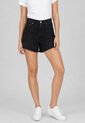 Short Denim Levi's Ribcage Zip Negro de Levis