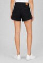 Short Denim Levi's Ribcage Zip Negro de Levis