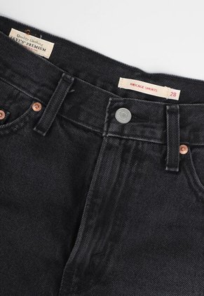 Short Denim Levi's Ribcage Zip Negro