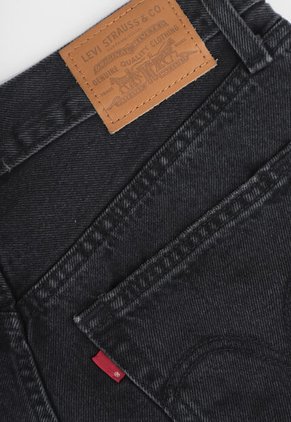 Short Denim Levi's Ribcage Zip Negro
