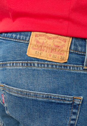 Jean Levi's 514 Straight Fit Índigo Medio