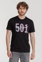 Camiseta Negro-Fucsia-Azul Levi's Graphic 501 de Levis