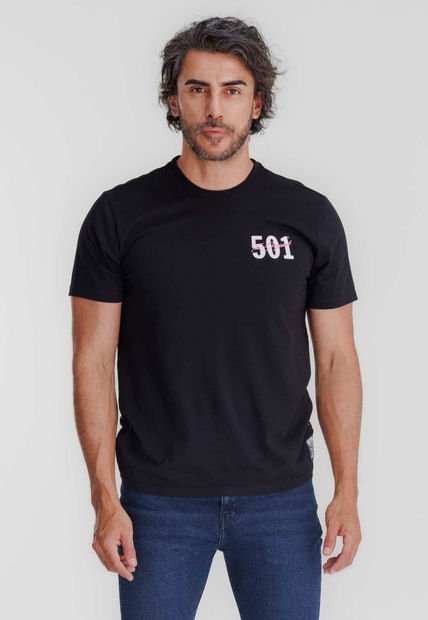 Camiseta Negro-Azul-Magenta Levi's Graphic 501