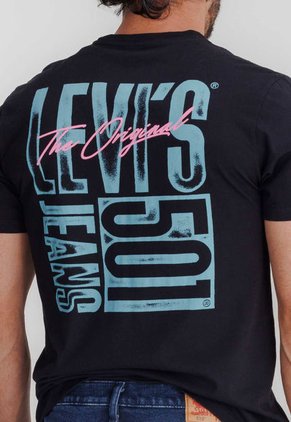 Camiseta Negro-Azul-Magenta Levi's Graphic 501