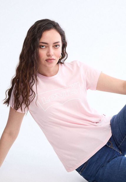 Camiseta Rosa-Blanco Levi's