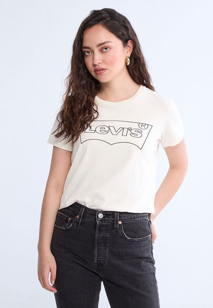 Camiseta Marfil-Negro Levi's