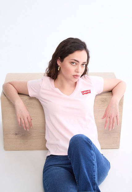 Camiseta Rosa-Rojo-Blanco Levi's