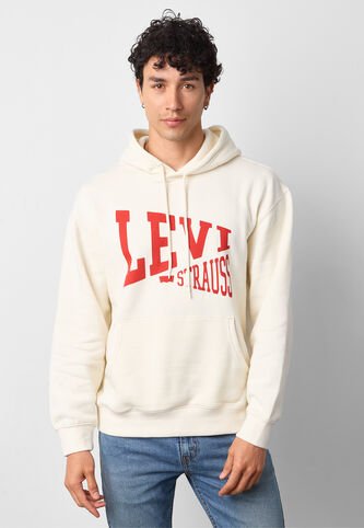 Hoodie Levi's Relaxed Graphic Beige Levis