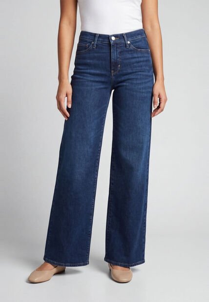 Jean Levi's 318 Shaping Wide Leg Fit Índigo Oscuro