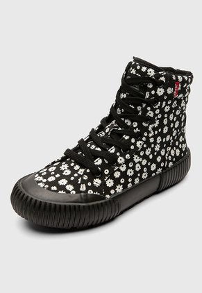 Tenis Levi's Oliva Floral Negro