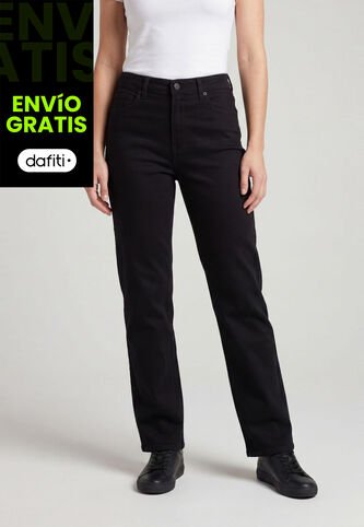 Jean Levi's Ribcage Straight Ankle Fit Negro Levis