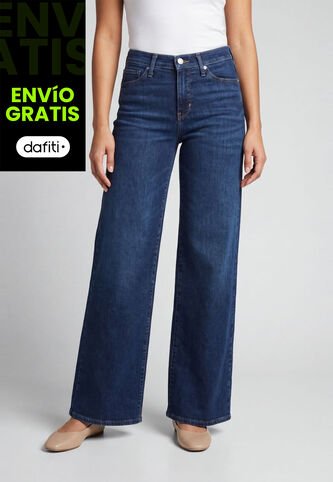 Jean Levi's 318 Shaping Wide Leg Fit Índigo Oscuro Levis