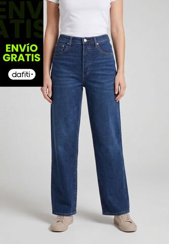 Jean Levi's Ribcage Straight Ankle Fit Índigo Oscuro Levis