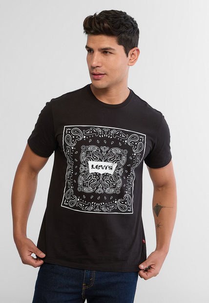Camiseta Negro-Blanco Levi's