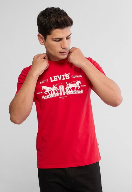 Camiseta Rojo-Blanco Levi's