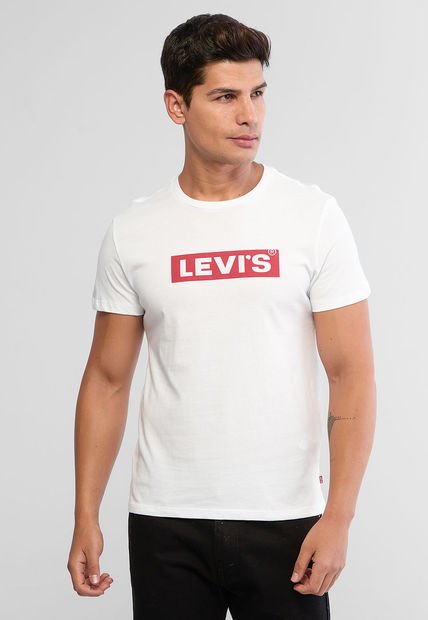 Camiseta Blanco-Rojo Levi's