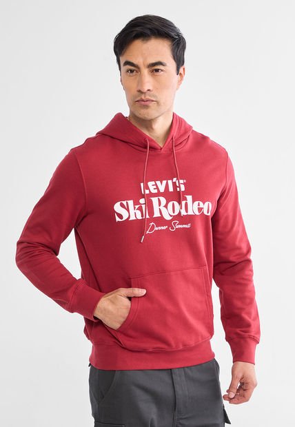 Hoodie Levi's Graphic Borgoña
