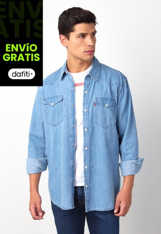 Camisa Denim Levi's Classic Western Índigo Claro Levis