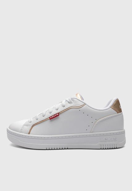 Tenis Lifestyle Blanco-Dorado Levi's Carrier
