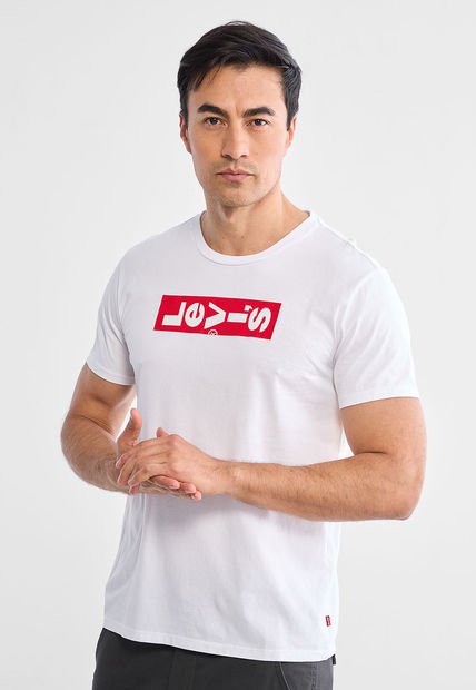 Camiseta Blanco-Rojo Levi's