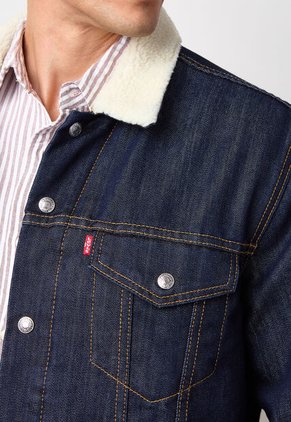 Chaqueta Denim Levi's Sherpa índigo Oscuro