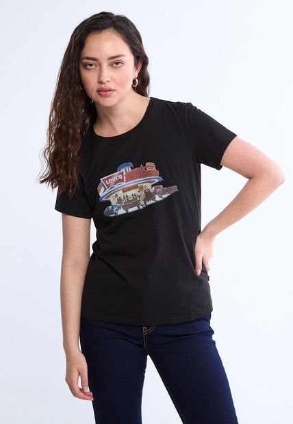 Camiseta Negro-Multicolor Levi's
