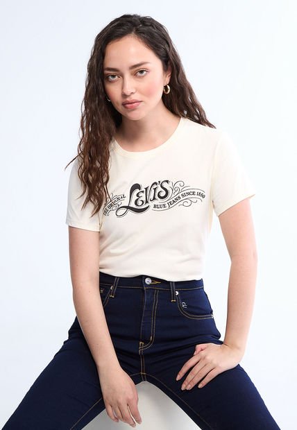Camiseta Beige-Negro Levi's