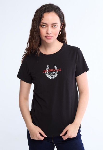 Camiseta Negro-Blanco-Rojo Levi's