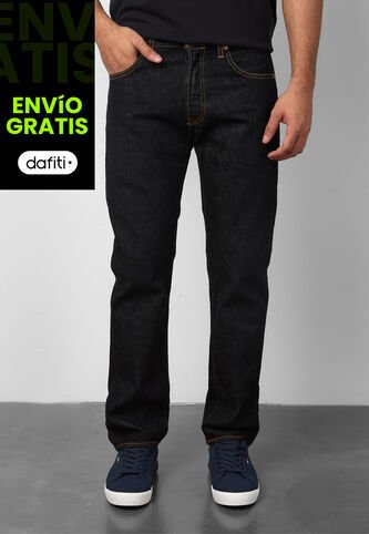 Jean Levi's 501 Straight Fit Negro Levis