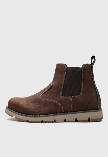 Bota Casual Café-Marfil-Marrón Levi's Chelsea Logger 2