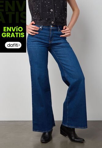 Jean Levi's 318 Shaping Wide Leg Fit índigo Medio Levis
