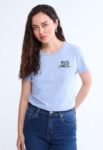 Camiseta Celeste Claro-Negro Levi's