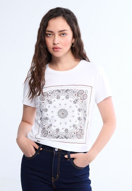 Camiseta Blanco-Azul Navy-Borgoña Levi's