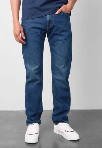 Pantalón Levi's 505 Regular Fit Índigo Medio Levis