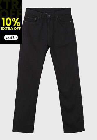Jean Levi's 505 Regular Fit Negro Levis