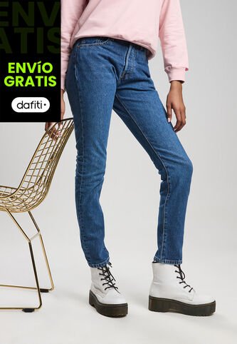 Jean Levi's 501 Skinny Fit Índigo Medio Levis