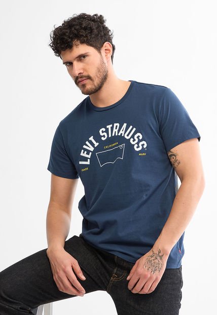Camiseta Azul Navy-Blanco-Amarillo Levi's