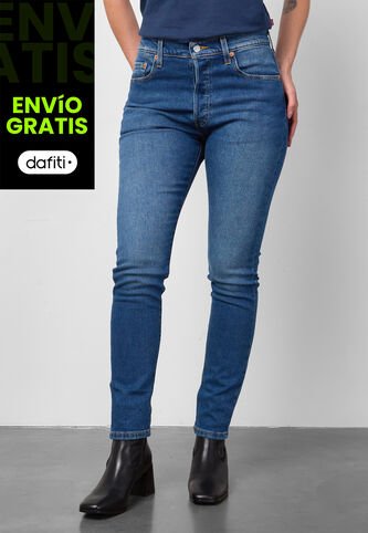 Jean Levi's 501 Skinny Fit Índigo Medio Levis