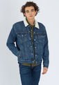 Chaqueta Denim Índigo-Beige Levi's Sherpa Trucker de Levis