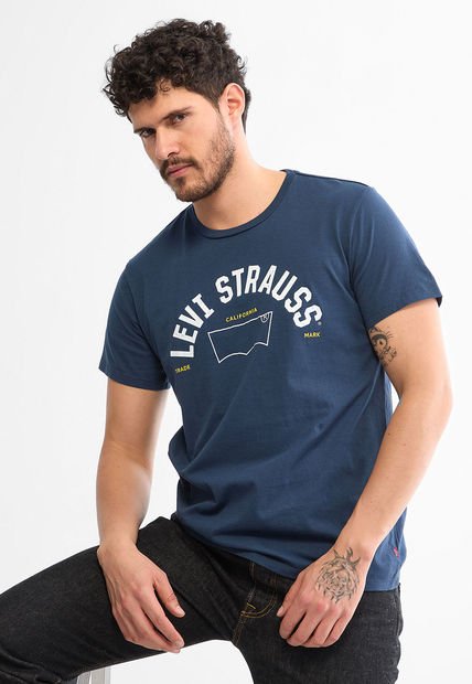 Camiseta Azul Navy-Blanco-Amarillo Levi's