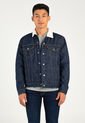 Chaqueta Denim Índigo Oscuro-Beige Levi's Sherpa Trucker de Levis