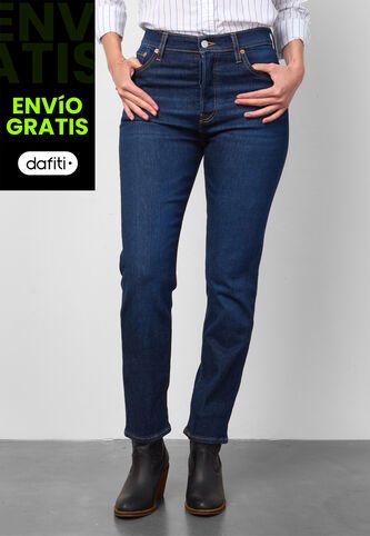 Jean Levi's Wedgie Straight Fit Índigo Oscuro Levis