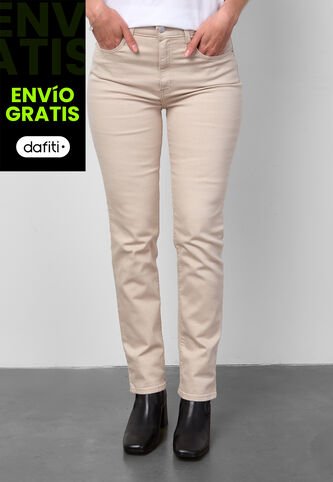 Jean Levi's 724 Slim Straight Fit Caqui Levis