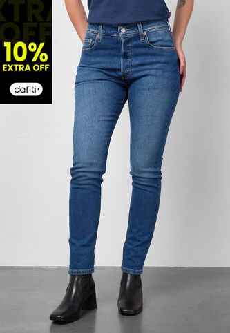 Jean Levi's 501 Skinny Fit Índigo Medio Levis